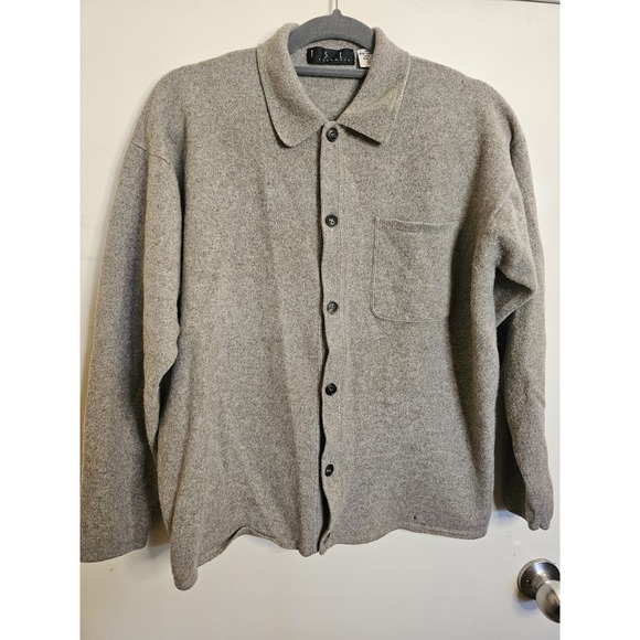 TSE Women 100% Pure Cashmere Button Collared Cardigan Size M Beige Granny Core - Picture 1 of 6
